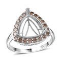 Natural Champagne Diamond I3 1.15 ctw Ring in 14K White Gold (Size 15.0) - Sticky add to cart bar