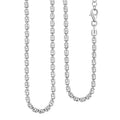 Italian Sterling Silver Platinum Black Typhoon Chain Necklace (18 Inches) (10.4 g) - Sticky add to cart bar