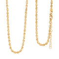 Italian Typhoon Chain Necklace in 14K Yellow Gold Over Sterling Silver 11.88 Grams 18-20 Inches - Sticky add to cart bar