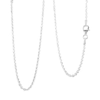 Italian Brillantina Chain Necklace in Sterling Silver 3.40 Grams 18 Inches