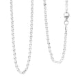 Italian Valentina Chain Necklace in Sterling Silver 2.30 Grams 18 Inches - Sticky add to cart bar