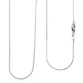 Italian Spark Chain Necklace in Sterling Silver 2.40 Grams 18 Inches - Sticky add to cart bar