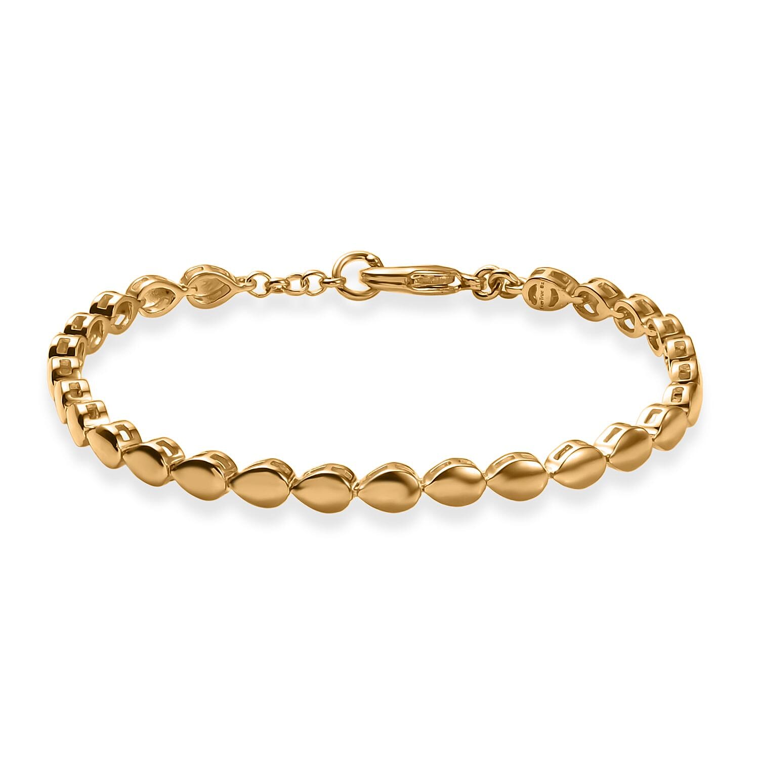 EverTrue Bronzella Collection Link Bracelet in 18K YG Plated Bronze (6.50 In)
