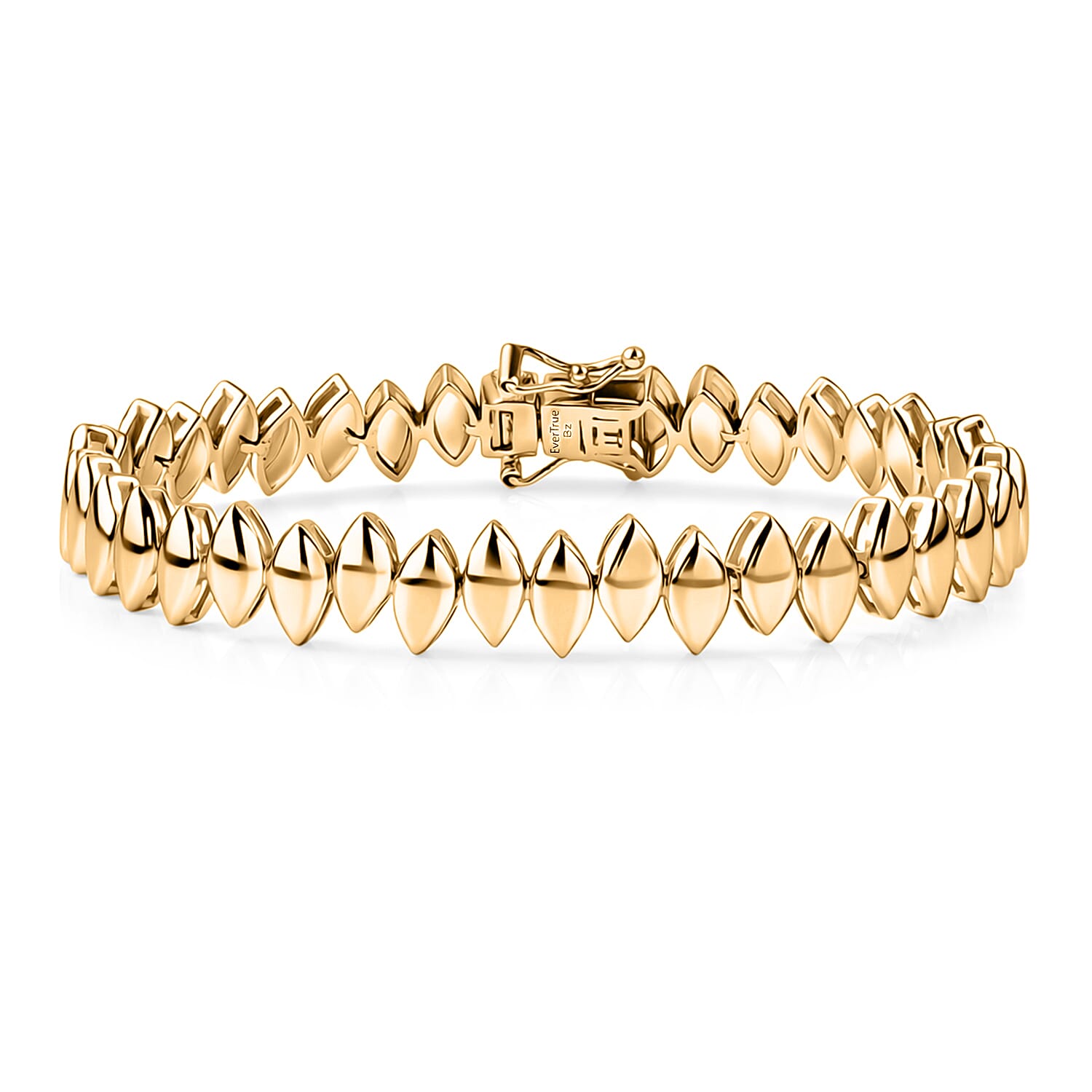 EverTrue Marquise Line Bracelet in 18K YG Plated Bronze