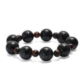 Blue and Red Tigers Eye 230.00 ctw Beaded Stretch Bracelet - Sticky add to cart bar