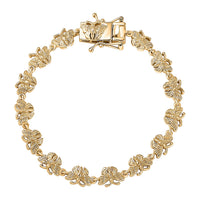 EverTrue Bronzella Collection Fancy Bracelet in 18K YG Plated Bronze (6.50 In)