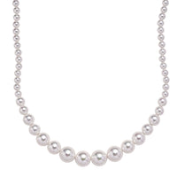 Pearl Necklace in Silvertone 20-22 Inches