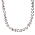 White Shell Pearl Necklace (20-22 Inches) in Silvertone - Sticky add to cart bar