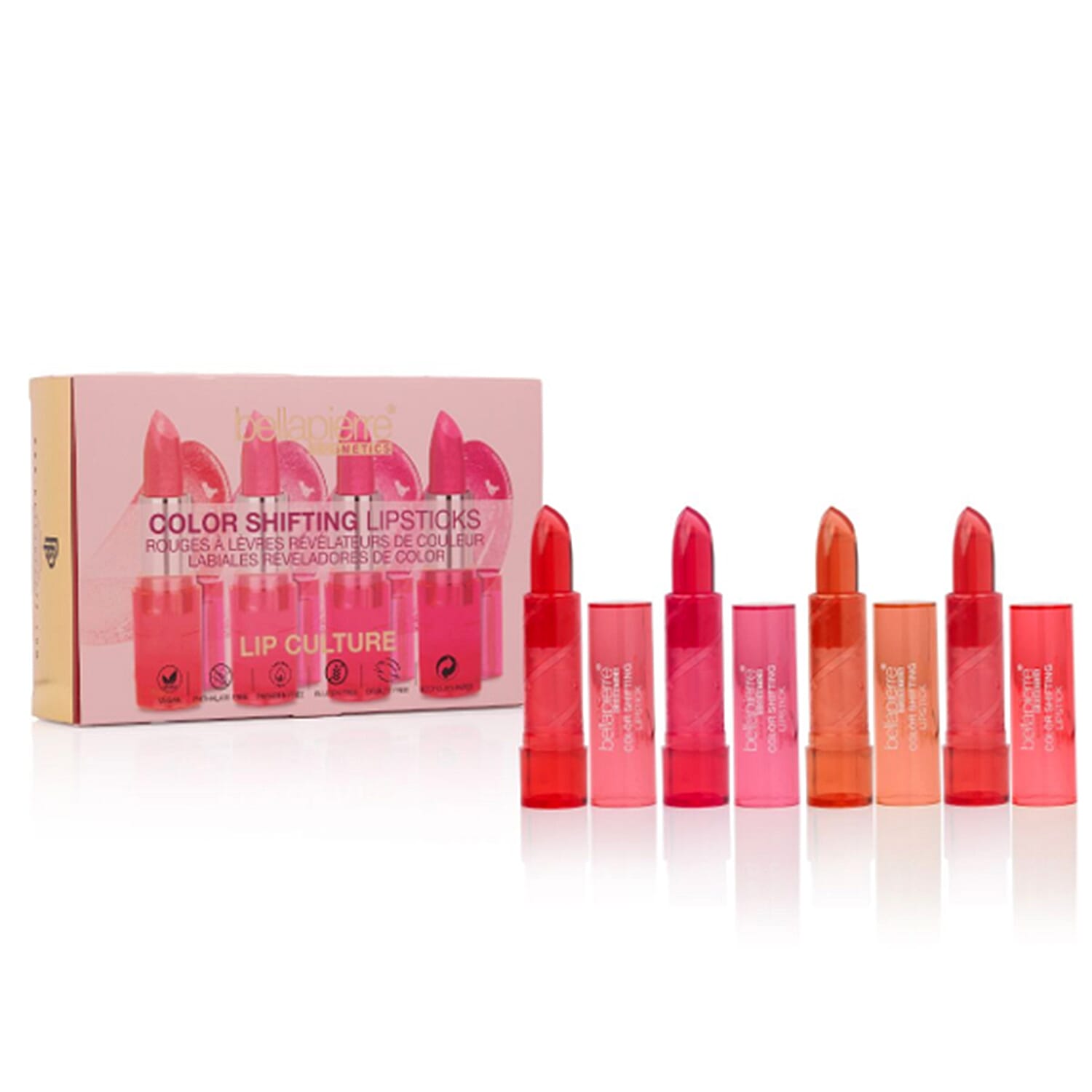 Bellapierre Cosmetics 4 Color Shifting Lipsticks - Jelly Texture