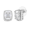 D'Joy Moissanite (Cush 9x7mm) Earrings in 18K Vermeil YG Over Sterling Silver 4.10 ctw - Sticky add to cart bar