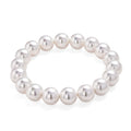 White Shell Pearl Stretch Bracelet (7.25 7.75In) - Sticky add to cart bar