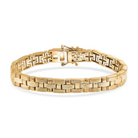 EverTrue Bronzella Collection Regal Weave Bracelet in 18K YG Plated Bronze 6.50 Inch.