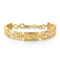 EverTrue Bronzella Collection Bracelet in 18K YG Plated Bronze (6.50 In)