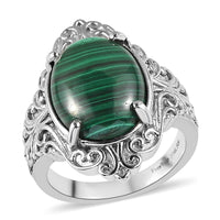 EverTrue Malagasy Labradorite Ring in Stainless Steel (Size 10.0) 10.40 ctw