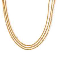 Link Chain Necklace in Goldtone 20-22 Inches