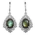 EverTrue Malagasy Labradorite 11.50 ctw Earrings in Stainless Steel - Sticky add to cart bar