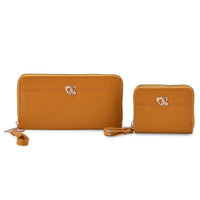 Tamsy Black Faux Leather Short Wallet and Long Wallet