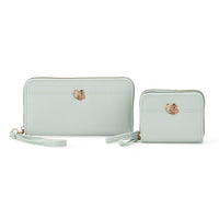 Tamsy Mint Green Faux Leather Short Wallet and Long Wallet