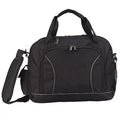 Closeout Travelwell Black Recycled PET Brief Bag - Black - Sticky add to cart bar