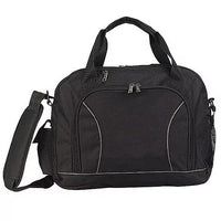 Closeout Travelwell Black Recycled PET Brief Bag - Black