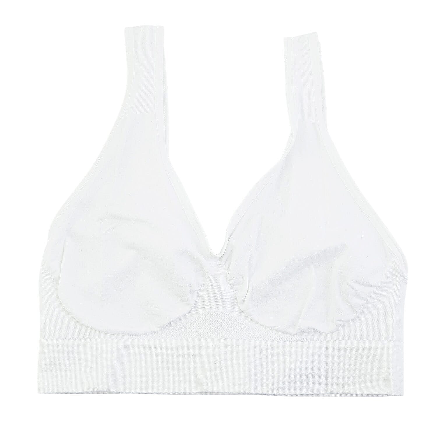 HANES Black Seamless Softcup Bra - M