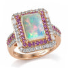 Ethiopian Welo Opal & Pink Sapphire