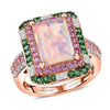 Ethiopian Welo Opal & Tsavorite Garnet