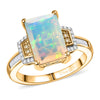 Ethiopian Welo Opal & Yellow Diamond