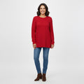 LOVE RYAN White Knitted Chenille Sweater - S - Sticky add to cart bar
