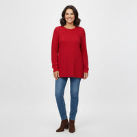 LOVE RYAN White Knitted Chenille Sweater - S