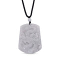 Natural Jade 115.00 ctw Dragon Pendant with Black Cord Necklace (20 Inches) - Sticky add to cart bar