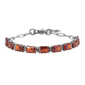 EverTrue Simulated Blue Diamond Bracelet in Stainless Steel (6.50 In) 12.65 ctw - Sticky add to cart bar