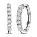 D'Joy Lab Grown Diamond (I1) Hoop Earrings in 18K Vermeil YG Over Sterling Silver 1.00 ctw - Sticky add to cart bar