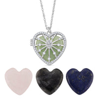 Multi Gemstone 41.60 ctw Necklace in Platinum Bond 20 Inches