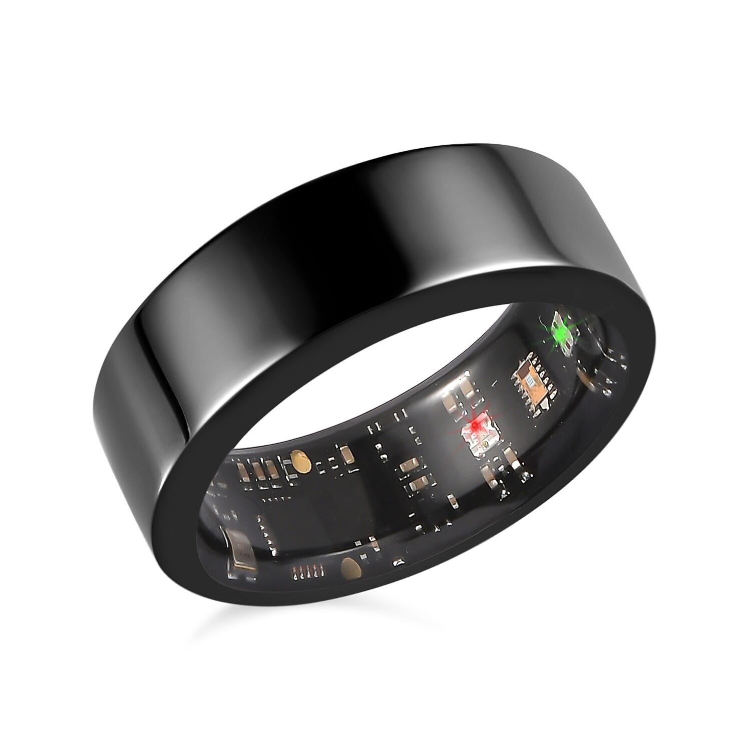 Soulsmart Multifunctional V1 Smart Ring in ION Plated Black Stainless Steel (Size 10.0)