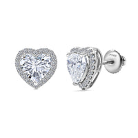 IGI Certified Luxuriant Lab Grown Diamond E-F VS 5.50 ctw The Heart's Aura Earrings in 950 Platinum