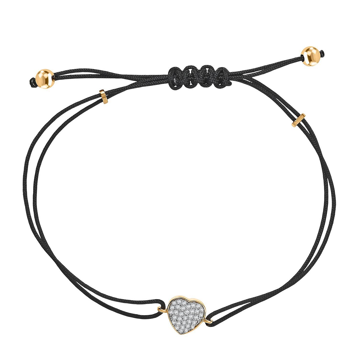 D'Joy Moissanite 0.30 ctw Bracelet in 18K Vermeil Yellow Gold Over Sterling Silver (7.25 In)