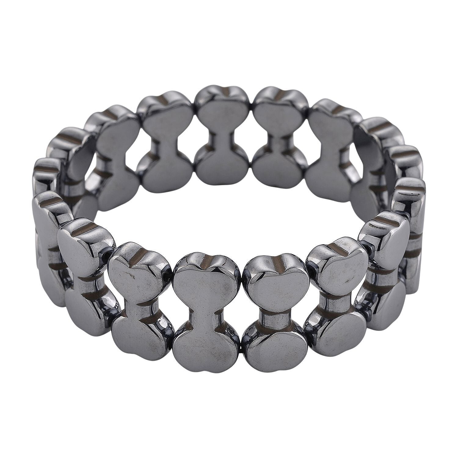 Terahertz 200.00 ctw Carved Beaded Stretch Bracelet (7-7.5In)