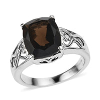 EverTrue Green Onyx Solitaire Ring in Stainless Steel (Size 10) 5.10 ctw