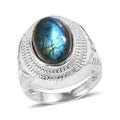 EverTrue Yellow Aventurine Solitaire Ring in Stainless Steel (Size 10.0) 6.30 ctw - Sticky add to cart bar