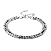 Classic Cuban Link Bracelet in Stainless Steel (7.5-9.5In)