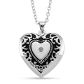 Austrian Crystal Heart Shaped Pendant Necklace in Stainless Steel 20-22 Inches - Sticky add to cart bar