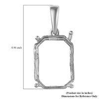 950 Platinum Mounting Pendant 2.15 Grams