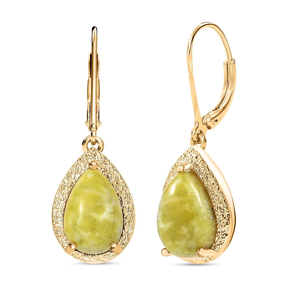 EverTrue Connemara Marble 6.10 ctw Earrings in 18K YG Plated