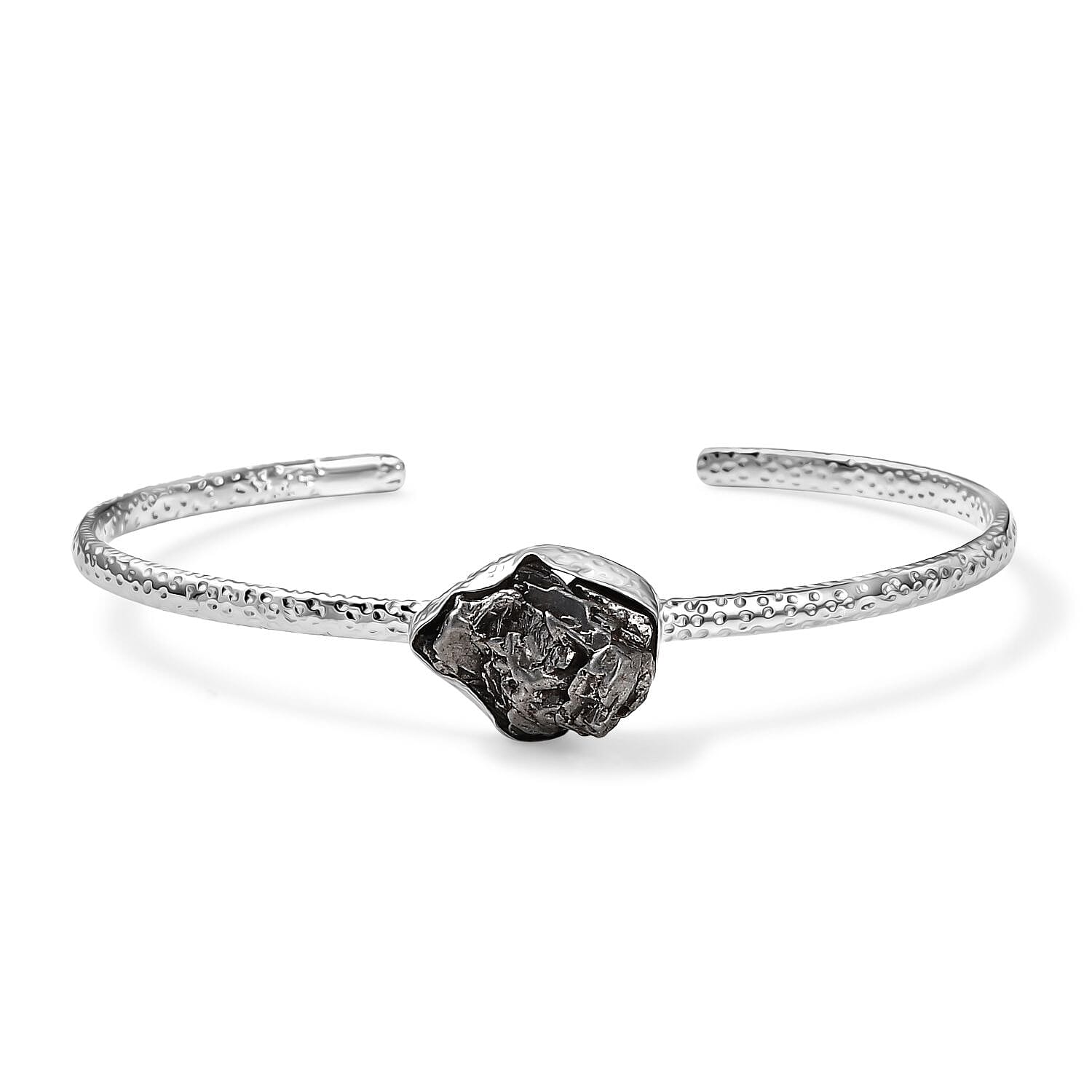 EverTrue Marvelous Meteorites 30.00 ctw Cuff Bangle in Platinum Bond