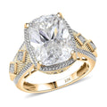 10K Yellow Gold Moissanite (Cush 14x10mm) Ring (Size 6.0) (5.70 g) 7.20 ctw - Sticky add to cart bar
