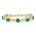 EverTrue Verde Onyx 17.00 ctw Paperclip Link Bracelet in 18K Yellow Gold Plated (7.25 In) - Sticky add to cart bar