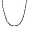 Terahertz 150.00 ctw Fancy and Barrel Beaded Necklace in Stainless Steel 18 Inches - Sticky add to cart bar