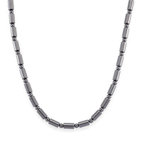 Terahertz 150.00 ctw Fancy and Barrel Beaded Necklace in Stainless Steel 18 Inches