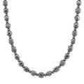 Terahertz 240.00 ctw Cushion and Beaded Necklace in Stainless Steel 18-20 Inches - Sticky add to cart bar